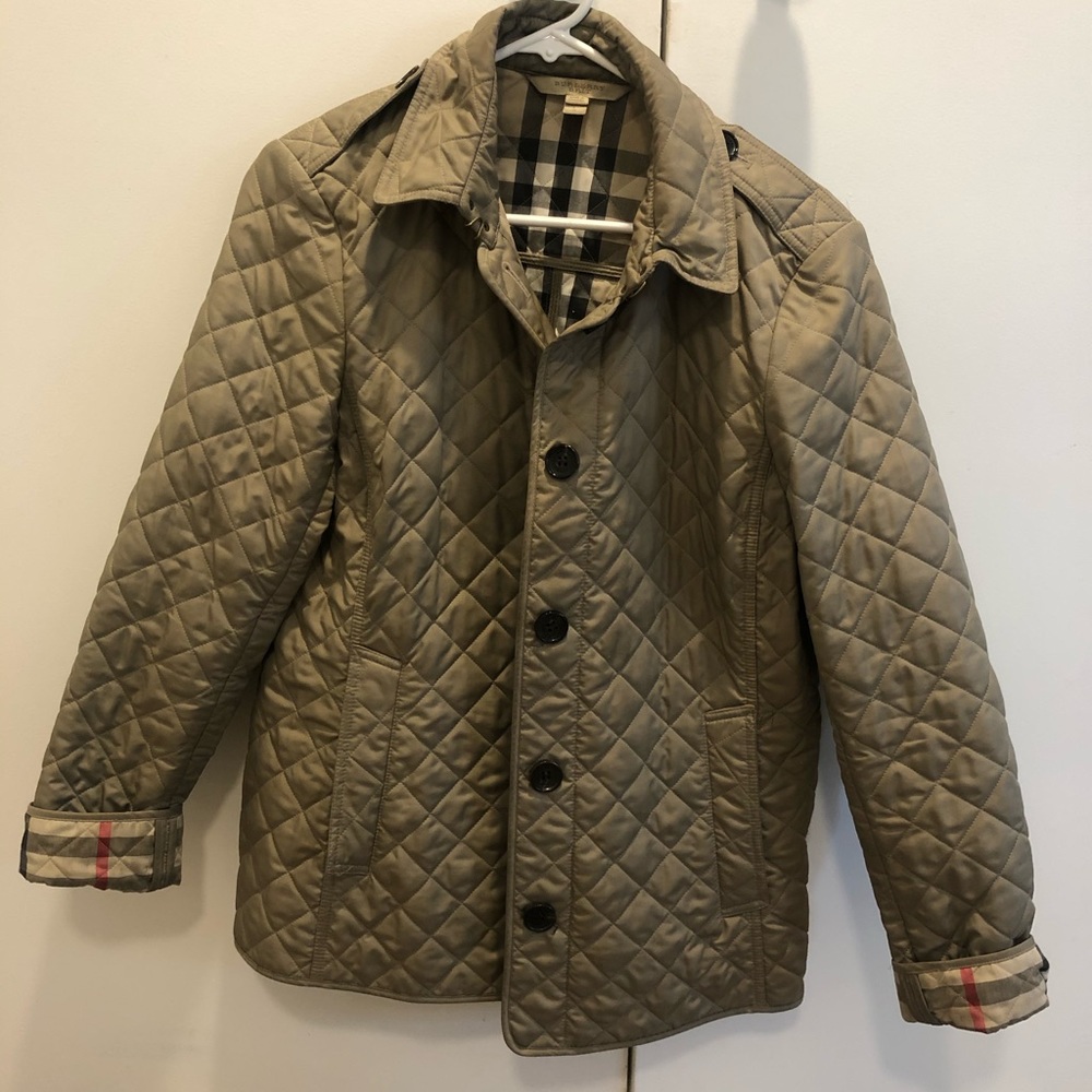 Burberry quilted jacket (dark beige)